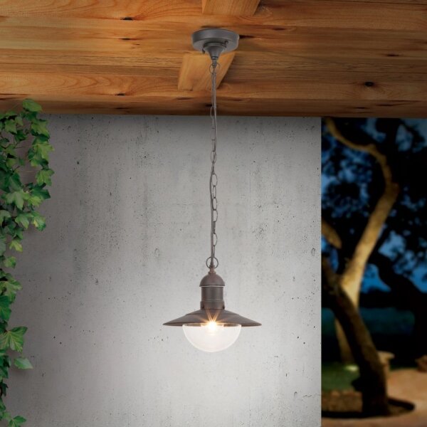 Brilagi - Lampada sospesa per esterni MOLDE 1xE27/60W IP44 nera