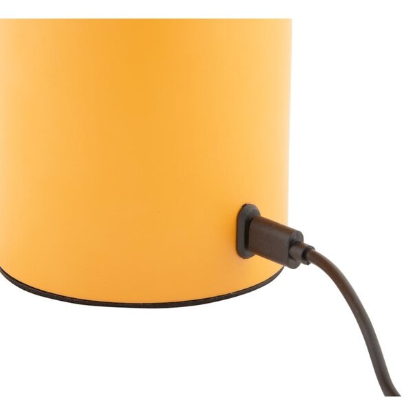 Lampada da tavolo dimmerabile a LED gialla con paralume in metallo/con paralume in vetro (altezza 29,5 cm) Camp - Leitmotiv