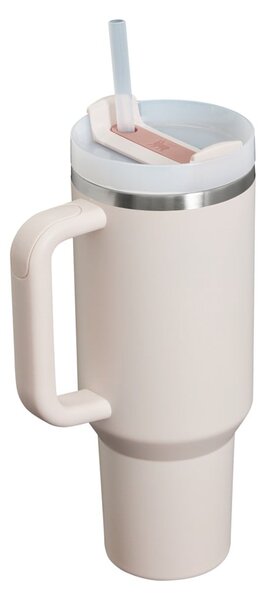 Borraccia termica rosa chiaro in acciaio inox 1,18 l Quencher H2.0 FlowState Tumbler Rose Quartz – Stanley