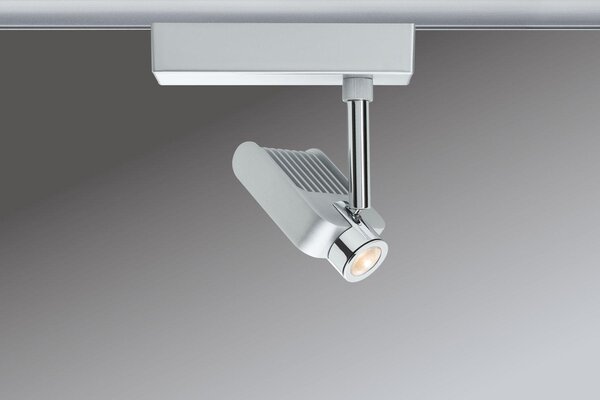 Paulmann Sistema a binari URail Light&Easy, faretti Vision, 1x10W, finitura cromo opaco/cromo, 230V, metallo