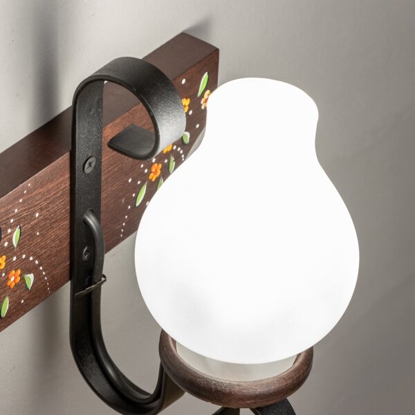 Brilagi - Applique da parete QUEEN 1xE14/40W/230V faggio/wengé