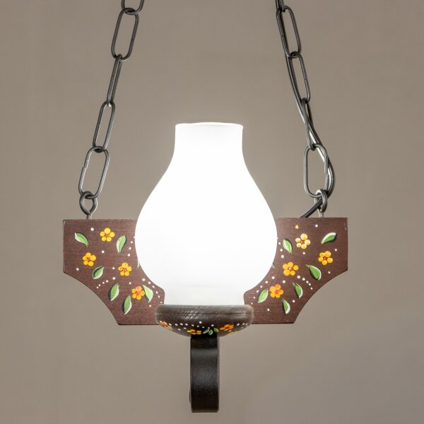 Brilagi - Lampadario a catena QUEEN 2xE14/40W/230V faggio/wengé