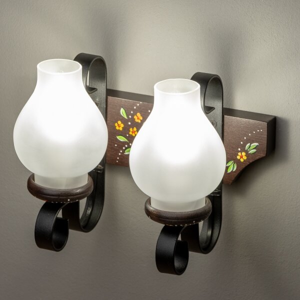 Brilagi - Applique QUEEN 2xE14/40W/230V faggio/wenge