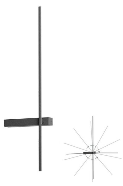 Redo 01-4673 - Applique LED TANGENT LED/6W/230V CRI 90 nera