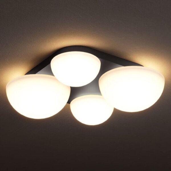 Redo 01-4333 - Plafoniera LED LUMIEN 4xLED/26W/230V 2700/3000K CRI90 nera