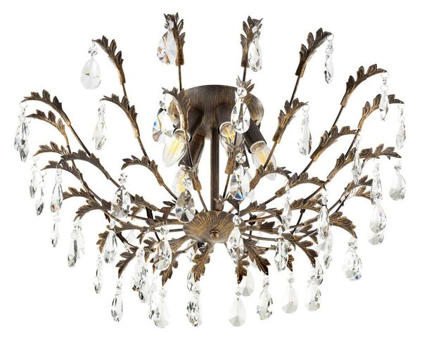 ONLI - Plafoniera TERESA 5xE14/6W/230V bronzo