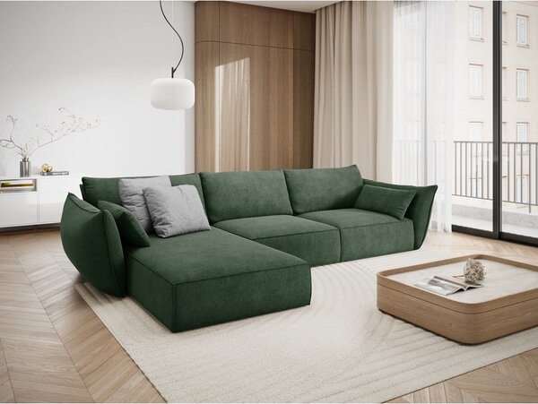 Divano angolare verde scuro (angolo sinistro) Vanda - Mazzini Sofas