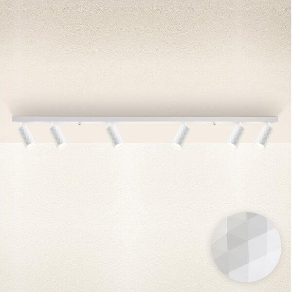 Brilagi - Faretto SELE DIAMANT 6xGU10/30W/230V bianco