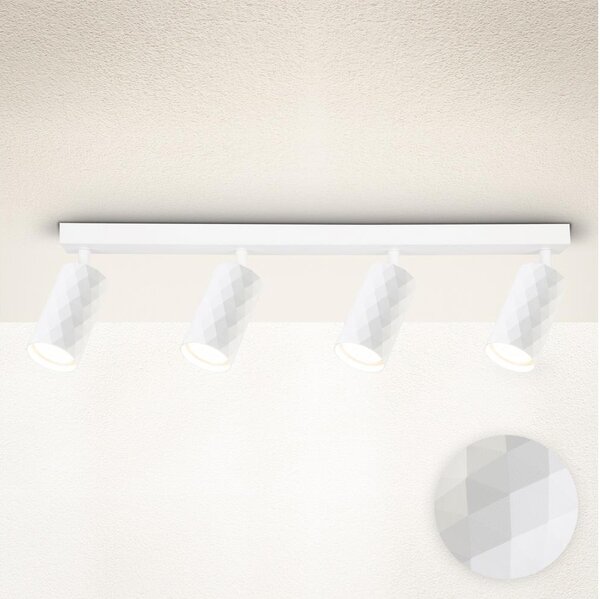 Brilagi - Faretto SELE DIAMANT 4xGU10/30W/230V bianco