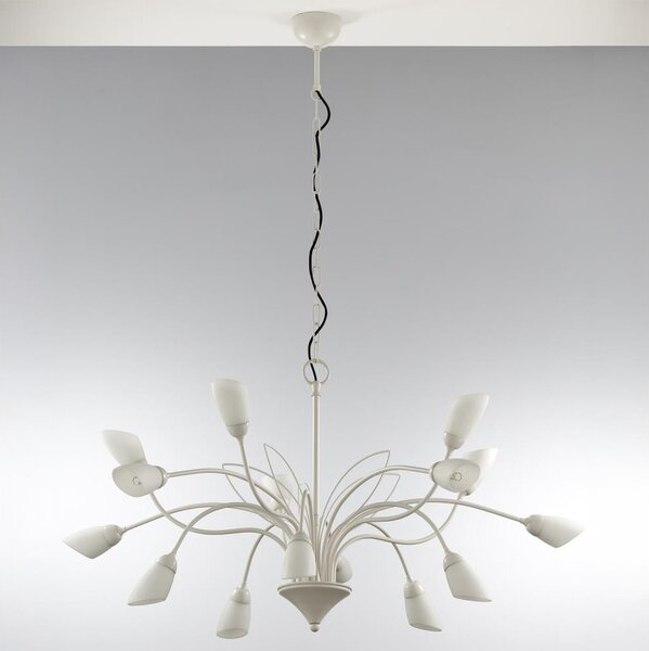 Jupiter 2062 - Lampadario a catena GLORIOSA 15xG9/14W/230V crema