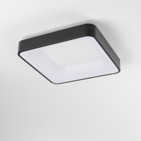 Brilagi - plafoniera LED dimmerabile FALCON II LED/80W/230V 40x40 cm nera + telecomando
