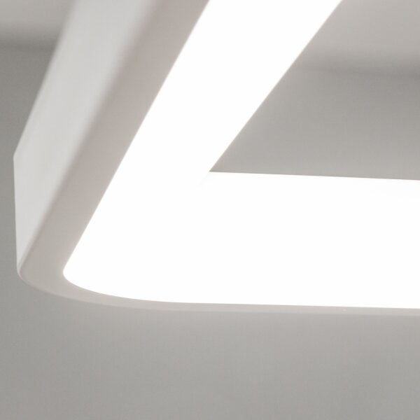 Brilagi - Lampada a sospensione dimmerabile con cavo FALCON SLIM LED/50W/230V 50x50 cm bianco + telecomando