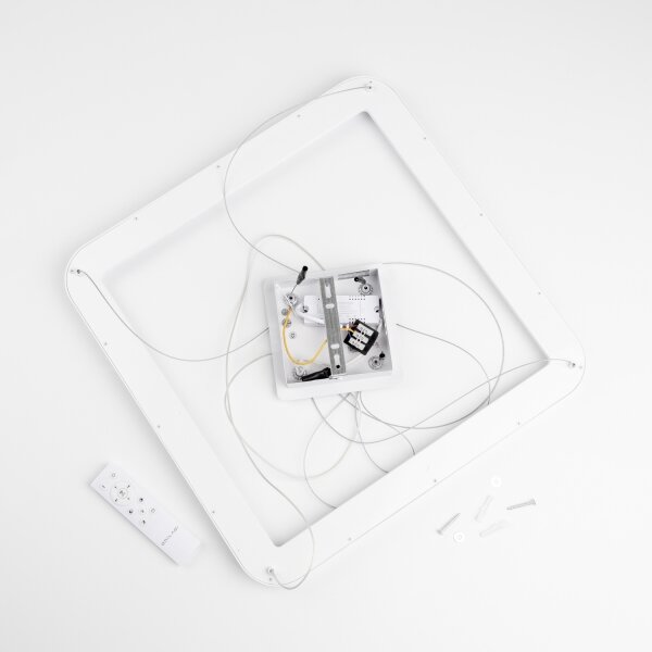 Brilagi - Lampada a sospensione dimmerabile con cavo FALCON SLIM LED/50W/230V 50x50 cm bianco + telecomando