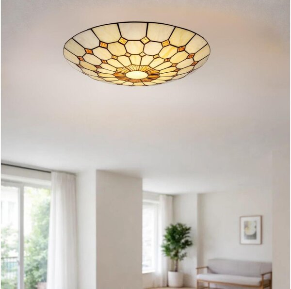 Brilagi - Plafoniera in stile Tiffany con vetri colorati DORAN 2xE27/60W/230V