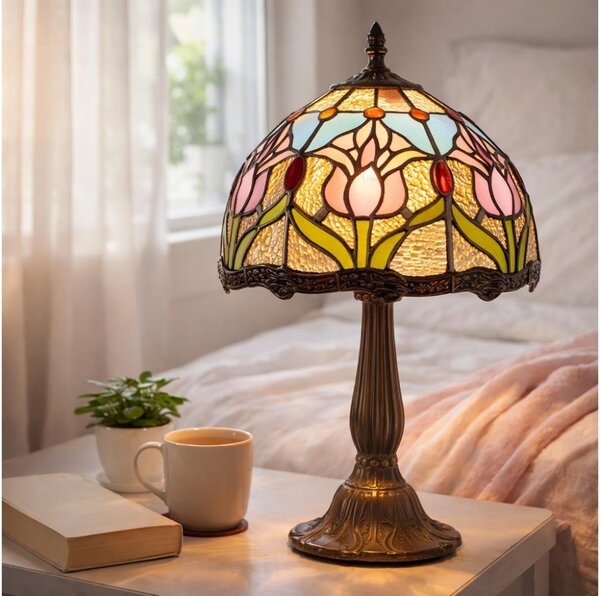 Brilagi - Lampada da tavolo in stile Tiffany LORAS 1xE14/40W/230V