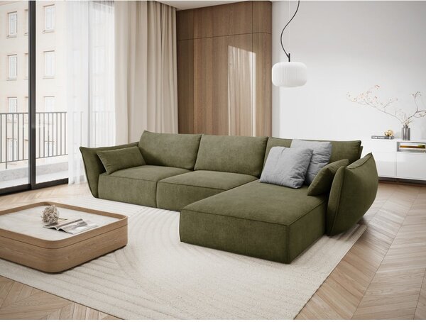 Divano angolare verde (angolo destro) Vanda - Mazzini Sofas