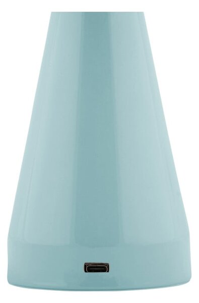 Lampada da tavolo dimmerabile a LED di colore azzurro con paralume in metallo (altezza 20,5 cm) Rachel - Leitmotiv