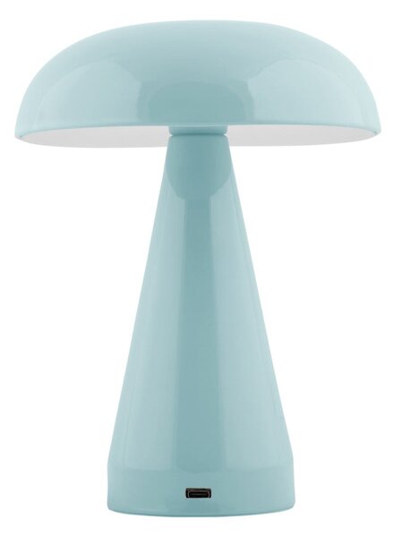 Lampada da tavolo dimmerabile a LED di colore azzurro con paralume in metallo (altezza 20,5 cm) Rachel - Leitmotiv