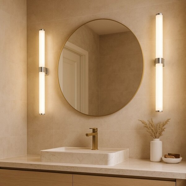 Argon 8925 - Illuminazione LED per specchio da bagno BATUMI LED/24W/230V 3000K IP44 cromo