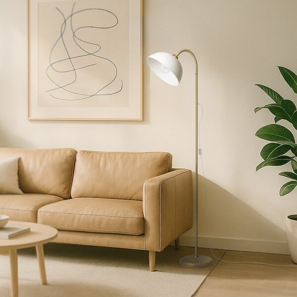 Lampada da terra ZACK 1xE27/15W/230V beige