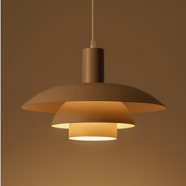 Lampada a sospensione su cavo FERRO 1xE27/15W/230V grigio