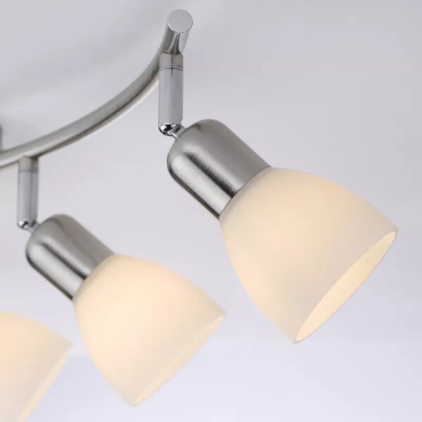 JUST LIGHT. 11953-55 - Faretto KARO 3xE14/40W/230V cromo opaco