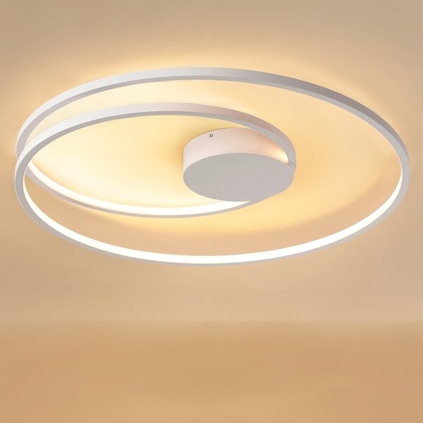 Brilagi- LED dimmerabile plafoniera TWISTER LED/105W/230V diam. 100 cm bianca+telecomando