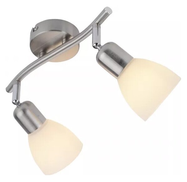JUST LIGHT. 11952-55 - Faretto KARO 2xE14/40W/230V cromo opaco
