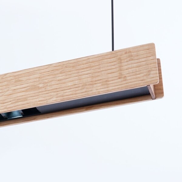 Immax NEO 07303L - Lampada a sospensione LED dimmerabile su cavo MADEIRA 26W/230V Wi-Fi Tuya 122 cm rovere