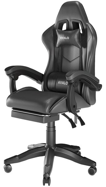 Avalo Sedia Gaming - Sedia da Gioco - Sedia da Ufficio Ergonomica Regolabile - Sedia Gaming - Gaming Chair - Nero