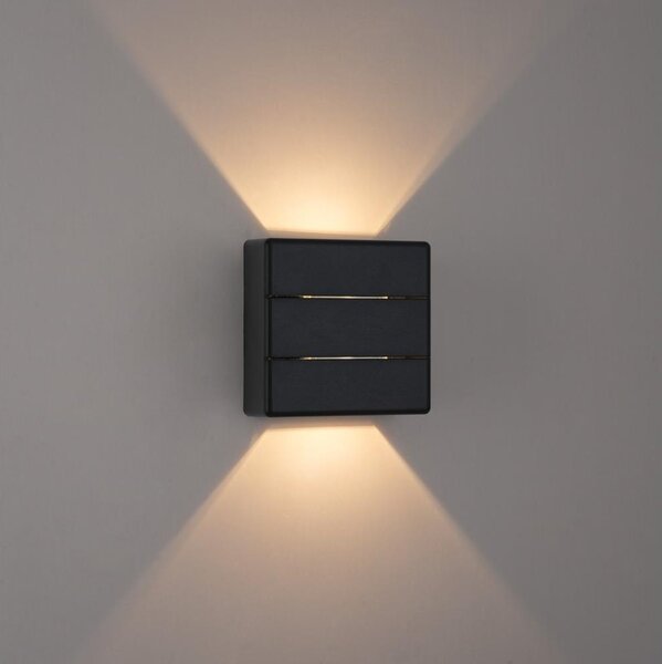 Immax 08520L - Applique da esterno a LED LUXLINE 6W/230V 3000K IP54 nero