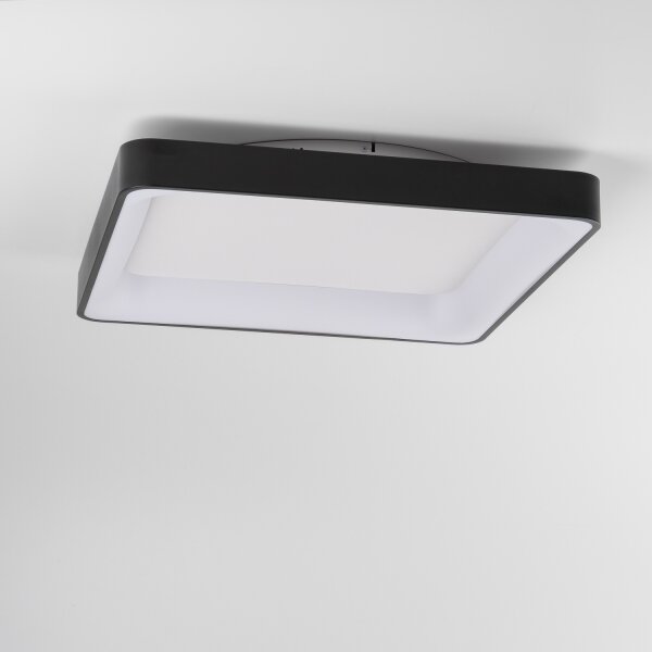 Brilagi - Plafoniera LED dimmerabile FALCON II LED/125W/230V 60x60 cm nera + telecomando