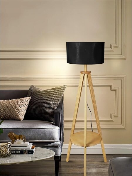Lampada da terra 1xE27/40W/230V nera
