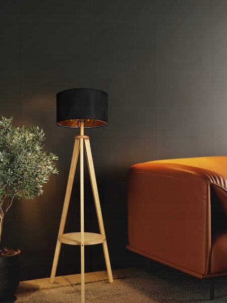Lampada da terra 1xE27/40W/230V nera