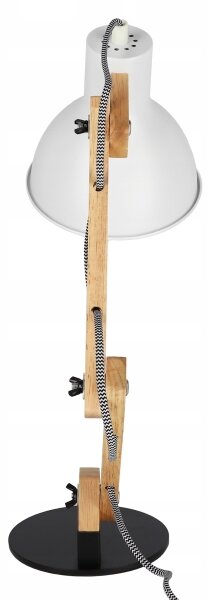 Lampada da tavolo 1xE27/40W/230V bianca/nera