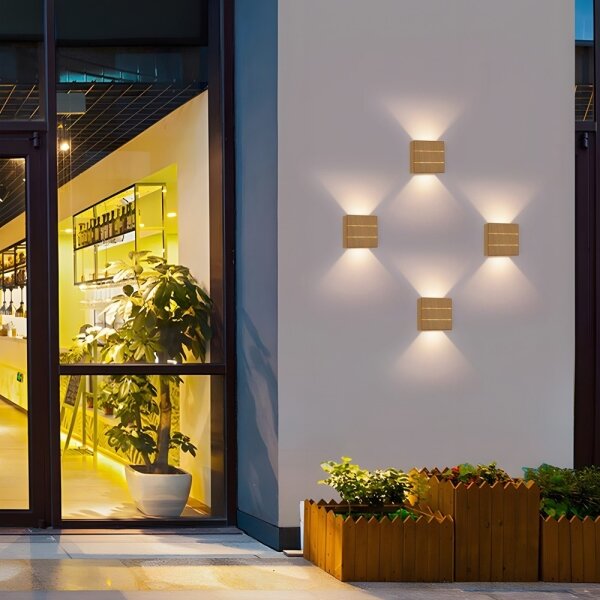 Immax 08522L - Lampada da parete per esterni LUXLINE LED/6W/230V 3000K IP54 rovere