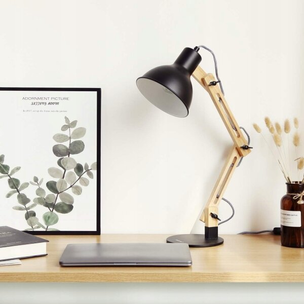 Lampada da tavolo 1xE27/40W/230V nera