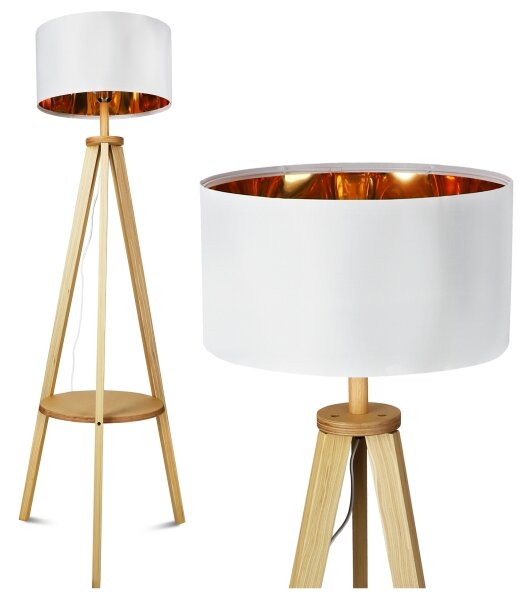 Lampada da terra 1xE27/40W/230V bianca