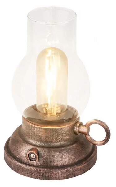 Brilo - Lampada da tavolo LED dimmerabile ricaricabile per esterni KANEA LED/1,5W/5V IP44 1200mAh bronzo