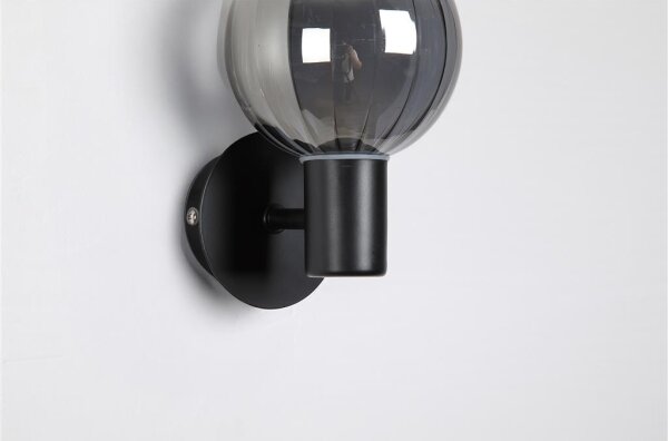 Searchlight 30506BK - Applique da parete LUMINSPHERE 1xG9/7W/230V nero