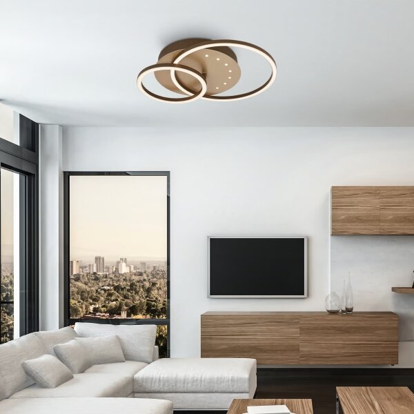 Brilo - Plafoniera LED dimmerabile LED/26W/230V 3000K marrone