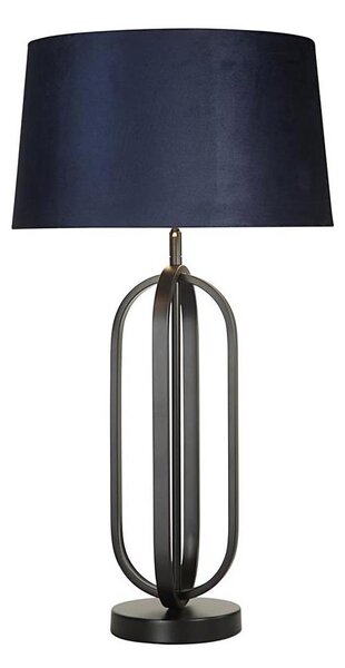 Searchlight EU91101AZ - Lampada da tavolo CHIC 1xE27/60W/230V blu
