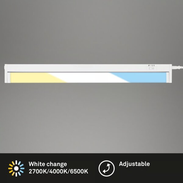 Brilo - Lampada sottopensile LED/6W/230V 2700/4000/6500K 54,5 cm bianco