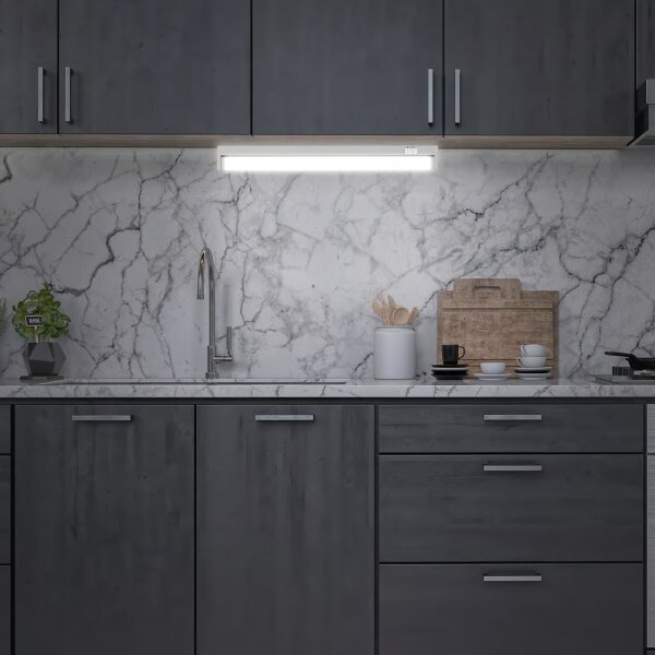 Brilo - Lampada sottopensile LED/6W/230V 2700/4000/6500K 54,5 cm argento