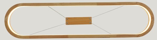 Brilagi - Lampada a sospensione con cavo UMEA WOOD LED/40W/230V 90x22 cm legno