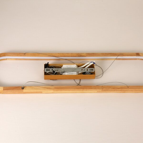 Brilagi - Lampada a sospensione con cavo UMEA WOOD LED/40W/230V 90x22 cm legno
