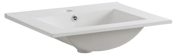 Lavabo in Vetroceramica CFP 60D, larghezza 61,5 cm, altezza 17 cm, profondità 46 cm