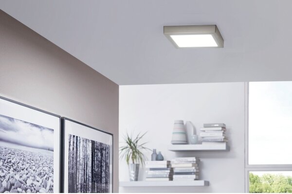 Eglo 33319 - Plafoniera LED RGBW dimmerabile FUEVA-C LED/15,6W/230V 22,5x22,5 cm