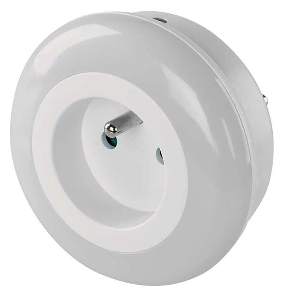 Luce notturna LED con sensore e presa LED/0,3W/230V