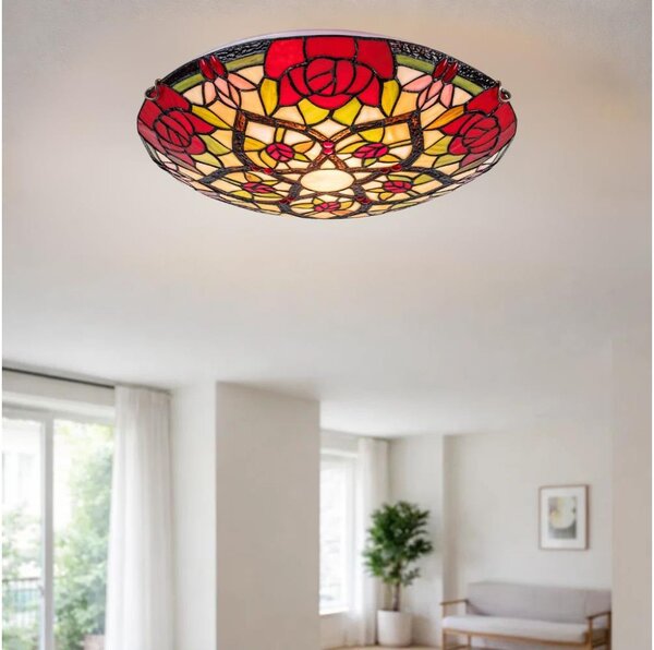 Brilagi - Lampada da soffitto in stile Tiffany GARLAN 2xE27/60W/230V